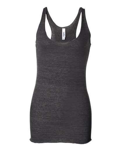 BELLA + CANVAS Women's Triblend Racerback Tank 8430 #color_Charcoal Black Triblend