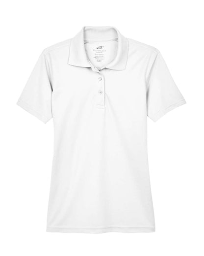 UltraClub Women's Cool & Dry Mesh Piqué Polo 8210L #color_White