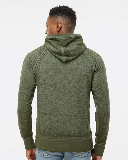 J. America Men's Vintage Zen Fleece Hooded Sweatshirt 8915 #colormdl_Twisted Olive