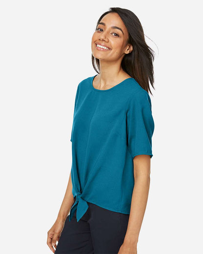 Devon & Jones Women's Perfect Fit™ Tie Front Blouse DP617W #colormdl_Dark Teal