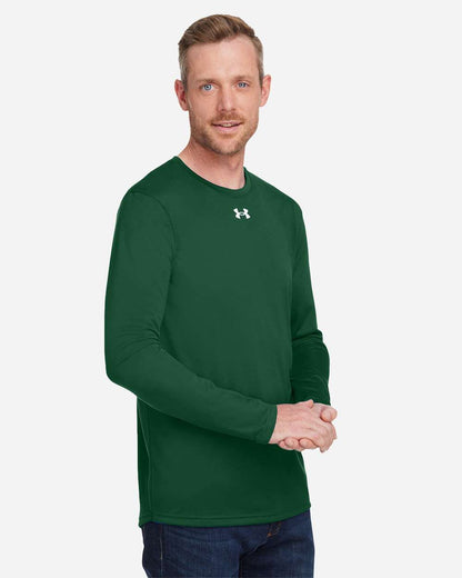 Under Armour Men's Team Tech™ Long Sleeve T-Shirt 1376843 #colormdl_Forest Green/ White