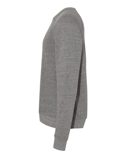 BELLA + CANVAS Unisex Sponge Fleece Raglan Crewneck Sweatshirt 3901 #color_Deep Heather