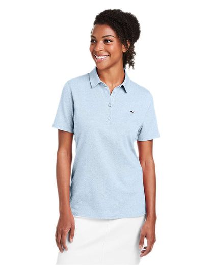 vineyard vines Women's Edgartown Pique Polo G001189 #colormdl_Jake Blue