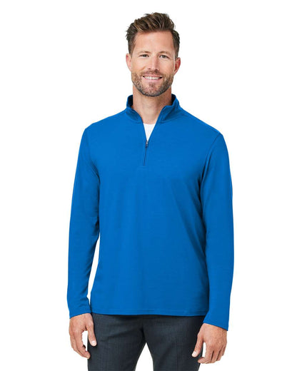 Devon & Jones Men's Raleigh Stretch Quarter-Zip Pullover DG425 #colormdl_French Blue