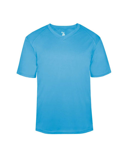 Badger Youth B-Core V-Neck T-Shirt 2162 #color_Columbia Blue 