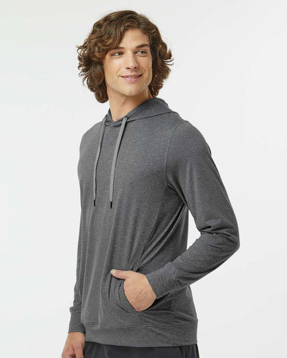 Holloway Men's Eco Revive™ Ventura Soft Knit Hooded Sweatshirt 222598 #colormdl_Carbon Heather