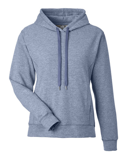 J. America Women's Electric Fleece Hooded Sweatshirt 8742 #color_Electric Midnight