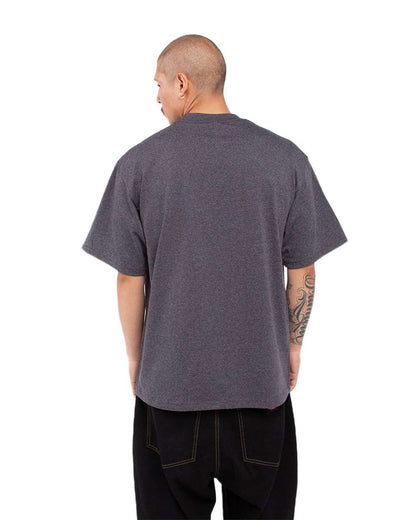 Shaka Wear Men's Tall Max Heavyweight T-Shirt SHMHSST #colormdl_Charcoal Grey Heather