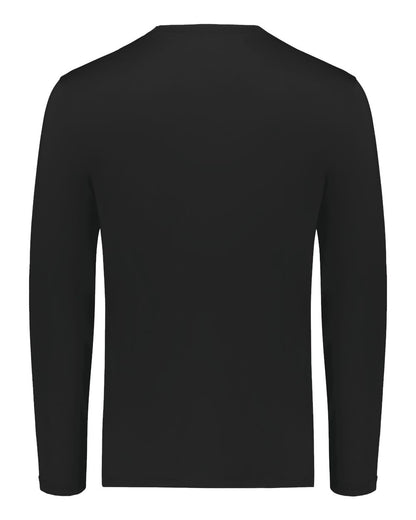 Holloway Unisex Essential Long Sleeve T-Shirt Powered By Coolcore 222138 #color_Black