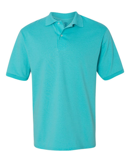 JERZEES Men's SpotShield® 50/50 Polo 437MSR #color_Scuba Blue