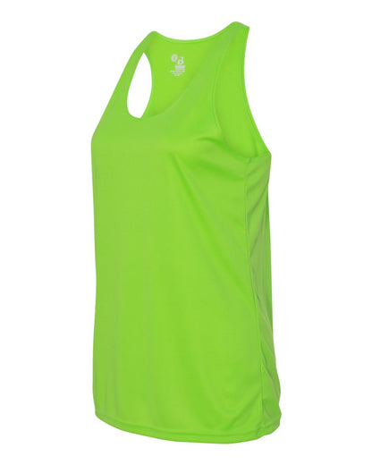 Badger Women’s B-Core Racerback Tank Top 4166 #color_Lime