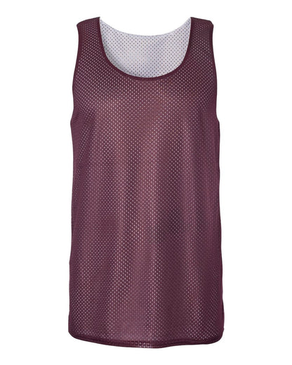 Badger Pro Mesh Reversible Tank Top 8529 #color_Maroon/ White