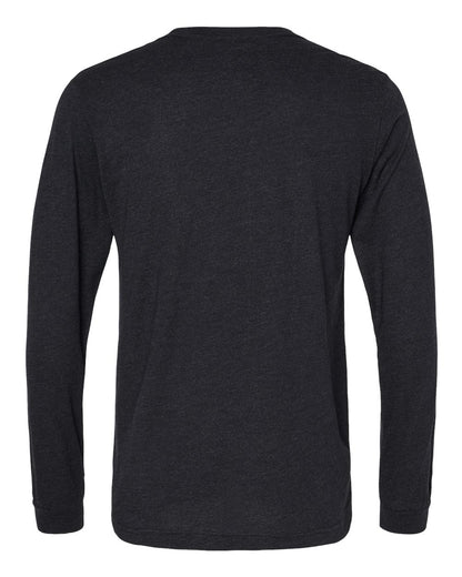 BELLA + CANVAS Triblend Long Sleeve Tee 3513 #color_Black Heather Triblend