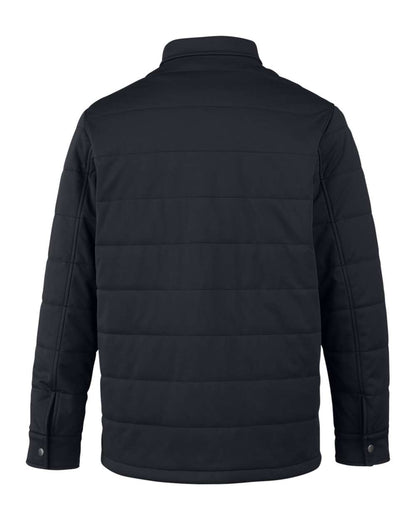 Harriton Unisex Guardian Soft Shell Chore Coat M821 #color_Black