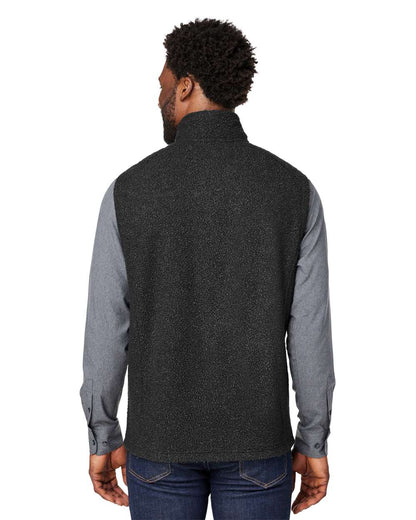 North End Men's Aura Sweater Fleece Vest NE714 #colormdl_Black/ Black