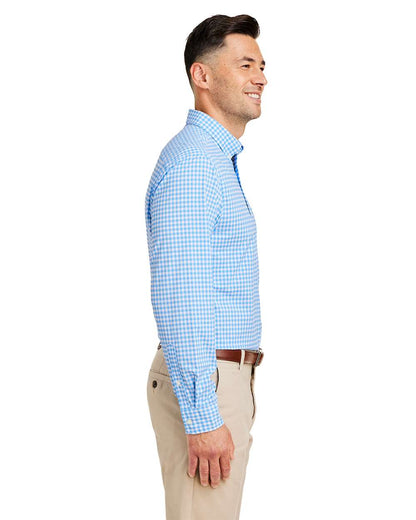 vineyard vines Men's On-The-Go Nylon Gingham Shirt W012060 #colormdl_Ocean Breeze