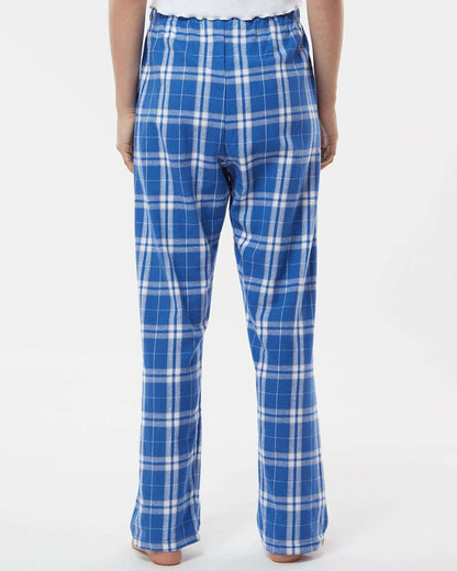 Boxercraft Women's Haley Flannel Pants BW6620 #colormdl_Royal/ Silver