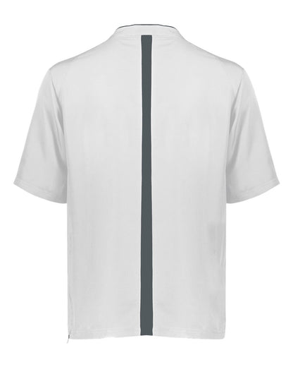 Holloway Youth Clubhouse Short Sleeve Quarter-Zip Pullover 229681 #color_White/ Graphite