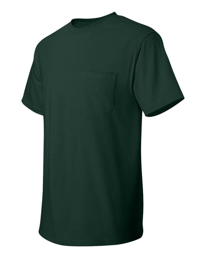 Hanes Men's Authentic Pocket T-Shirt 5590 #color_Deep Forest