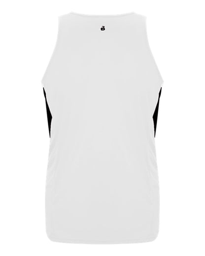 Alleson Athletic Men's Stride Singlet 8667 #color_White/ Black