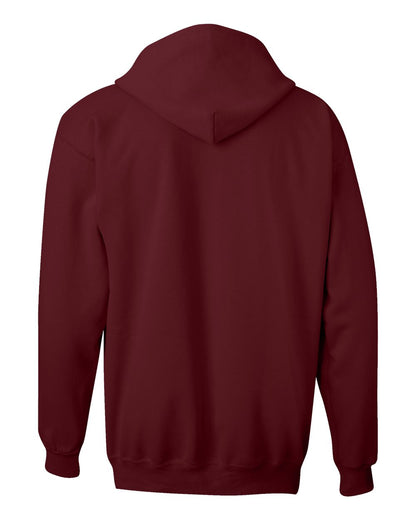 Hanes Unisex Ultimate Cotton® Full-Zip Hooded Sweatshirt F280 #color_Maroon