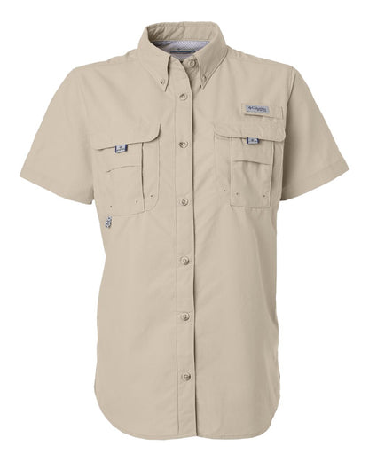 Columbia Women's PFG Bahama™ Short Sleeve Shirt 212473 #color_Fossil