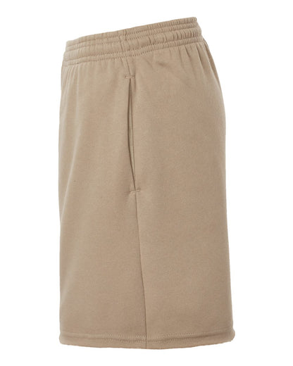 BELLA + CANVAS Women's Cutoff Fleece Shorts 3787 #color_Tan