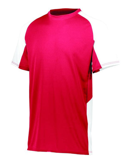 Augusta Sportswear Youth Cutter Jersey 1518 #color_Red/ White