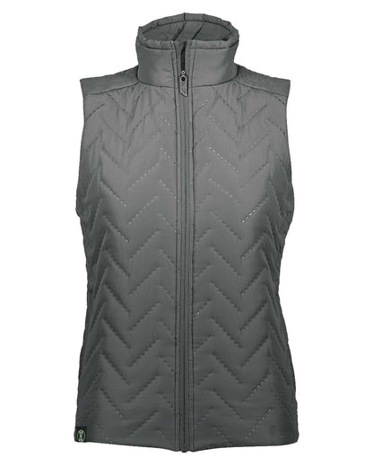 Holloway Women's Repreve® Eco Quilted Vest 229713 #color_Carbon