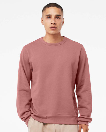 BELLA + CANVAS Sponge Fleece Classic Crewneck Sweatshirt 3911 #colormdl_Mauve