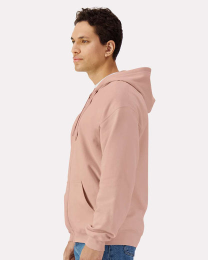Gildan Unisex Softstyle® Full-Zip Hooded Sweatshirt SF600 #colormdl_Dusty Rose