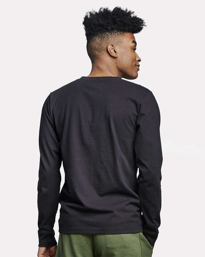 Russell Athletic Unisex Combed Ringspun Long Sleeve T-Shirt 600LRUS #colormdl_Black Ink