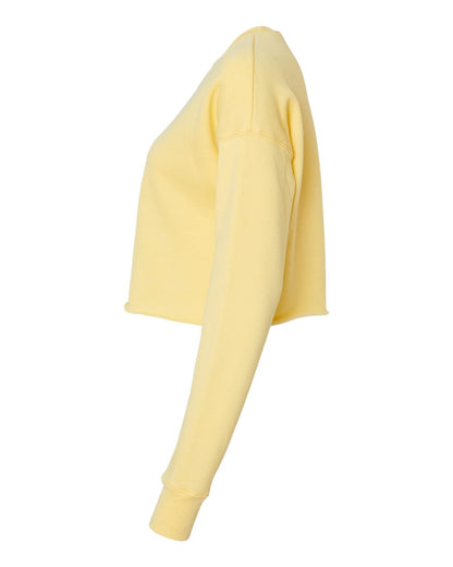 BELLA + CANVAS Women's Crop Crew Fleece 7503 #color_Yellow