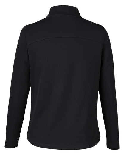 North End Women's Express Tech Performance Pique Quarter-Zip Pullover NE412W #color_Carbon