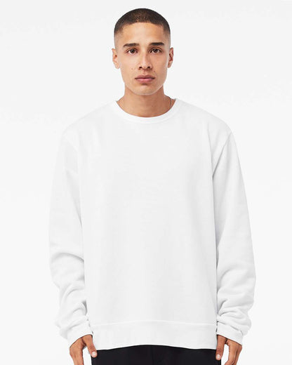 BELLA + CANVAS Sponge Fleece Classic Crewneck Sweatshirt 3911 #colormdl_White