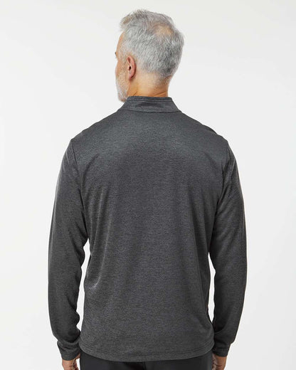 Adidas Men's Space Dyed Quarter-Zip Pullover A593 #colormdl_Black Melange