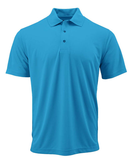 Paragon Men's Saratoga Performance Mini Mesh Polo 100 #color_Turquoise