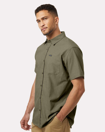 Columbia Men's Rapid Rivers™ Novelty Short Sleeve Shirt 199080 #colormdl_Stone Green