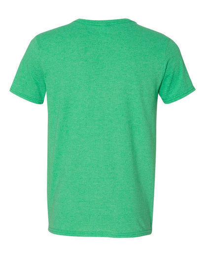 Gildan Softstyle® V-Neck T-Shirt 64V00 #color_Heather Irish Green