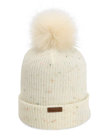 Imperial The Montage Pom Cuffed Beanie 6014 #color_Putty