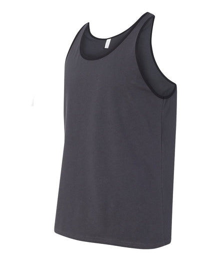 BELLA + CANVAS Jersey Tank 3480 #color_Dark Grey/ Black