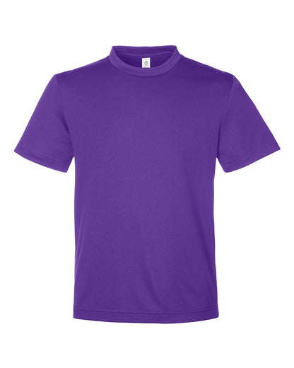 Team 365 Youth Zone Performance Mesh T-Shirt TT15Y #color_Sport Purple