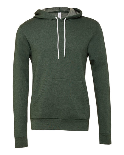 BELLA + CANVAS Unisex Sponge Fleece Hoodie Sweatshirt 3719 #color_Heather Forest
