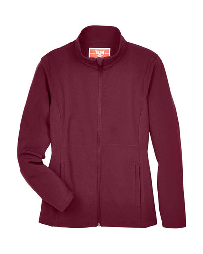 Team 365 Women's Leader Soft Shell Jacket TT80W #color_Sport Maroon