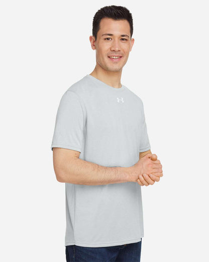 Under Armour Men's Team Tech™ T-Shirt 1376842 #colormdl_Mod Grey Light Heather/ White