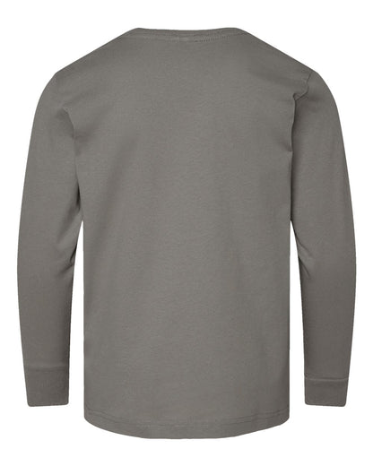 LAT Youth Fine Jersey Long Sleeve Tee 6201 #color_Titanium