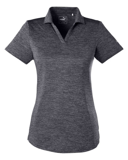 Puma Golf Women's Icon Heather Polo 596802 #color_Puma Black