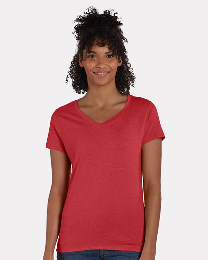 Hanes Women's Perfect-T Triblend V-Neck T-Shirt 42VT Hanes Women's Perfect-T Triblend V-Neck T-Shirt 42VT