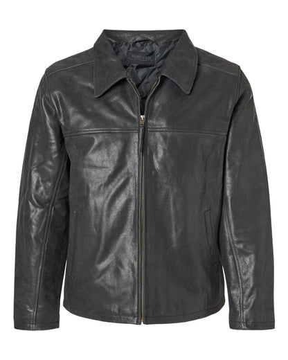 Burk's Bay Napa Leather Driving Jacket 8000T #color_Black