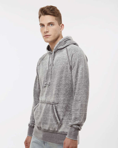 J. America Men's Vintage Zen Fleece Hooded Sweatshirt 8915 #colormdl_Cement